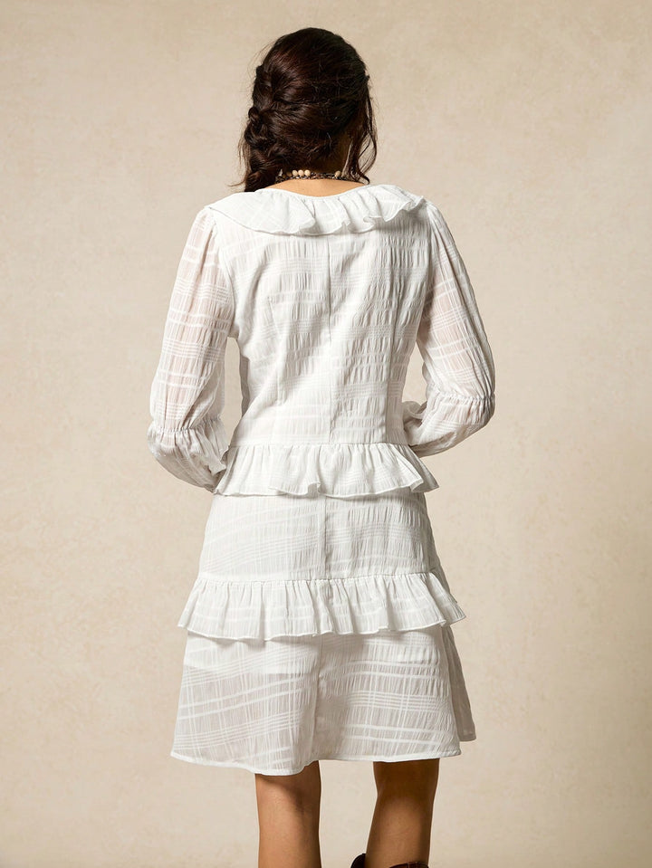 Rochie scurtă SHEIN, alb