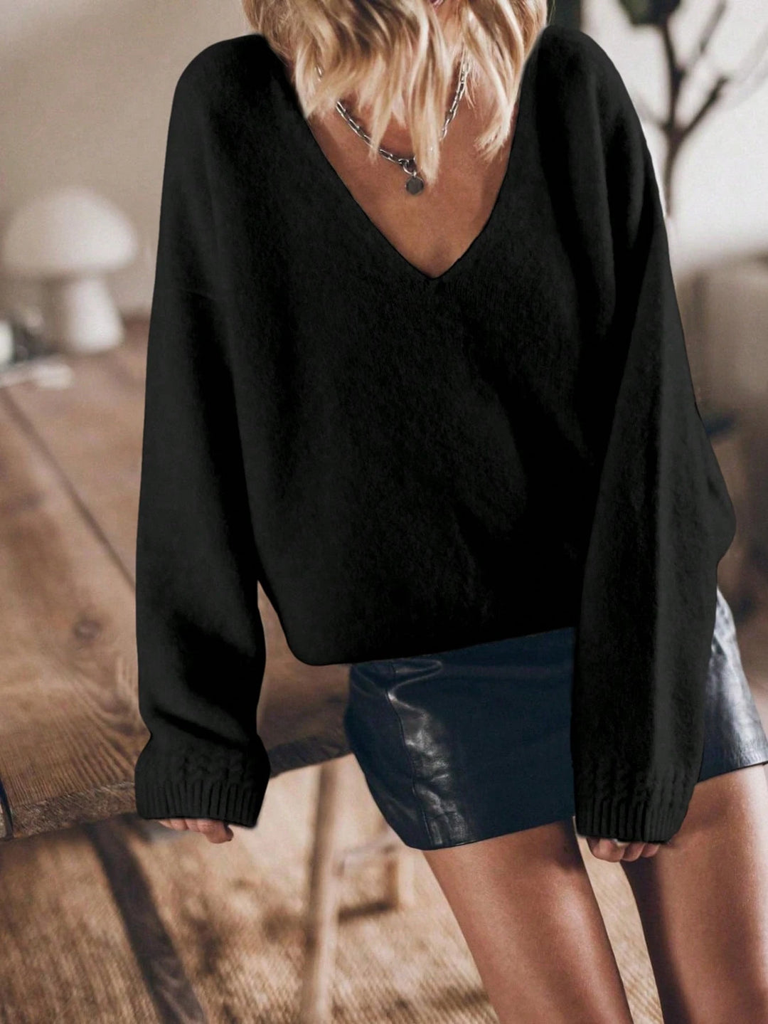 Pulover SHEIN, negru