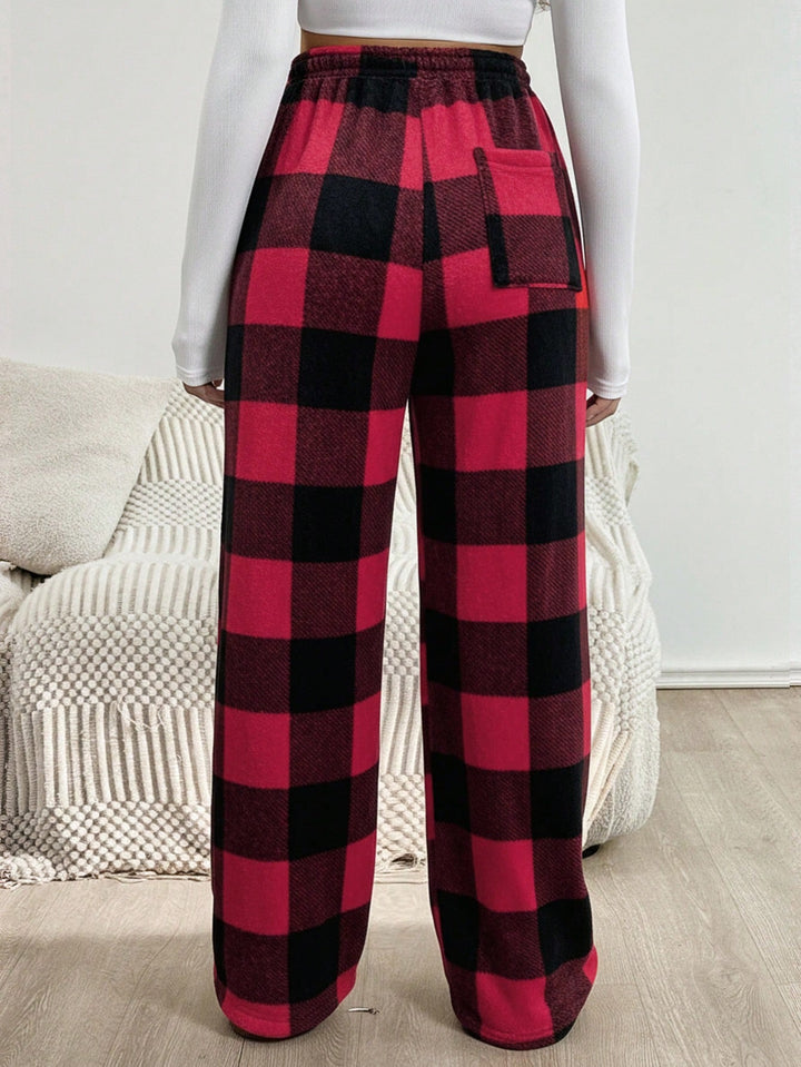Pantaloni SHEIN, roșu