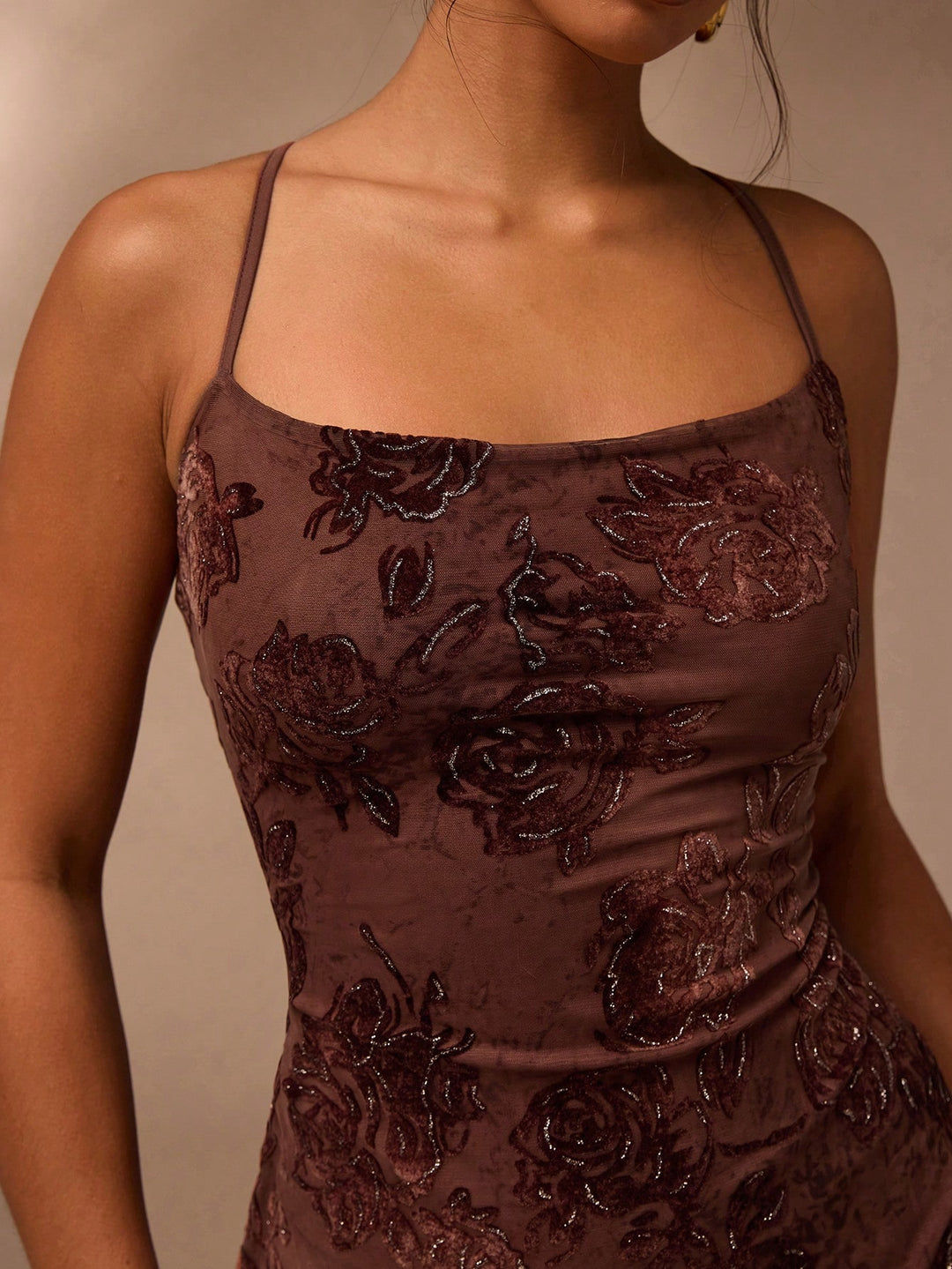 Rochie mini SHEIN, maro