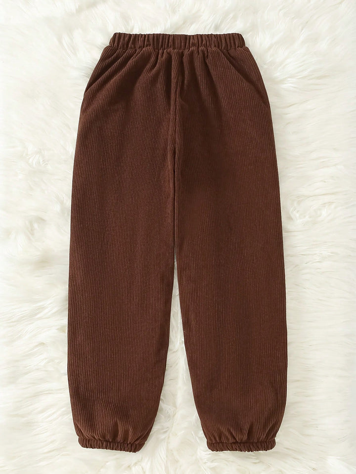 Pantaloni SHEIN, maro