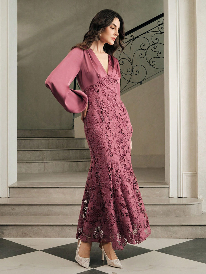Rochie maxi SHEIN, roz