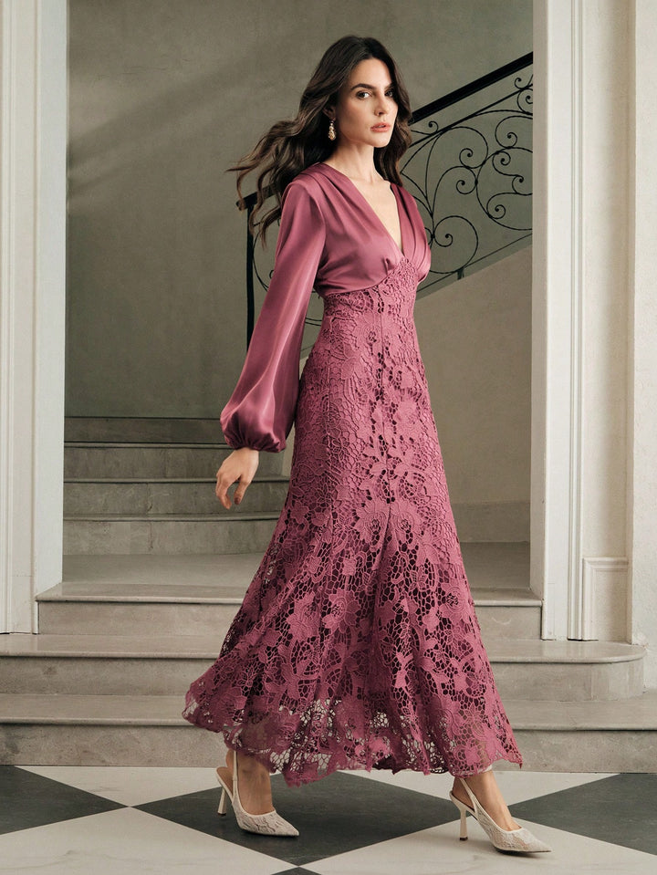 Rochie maxi SHEIN, roz