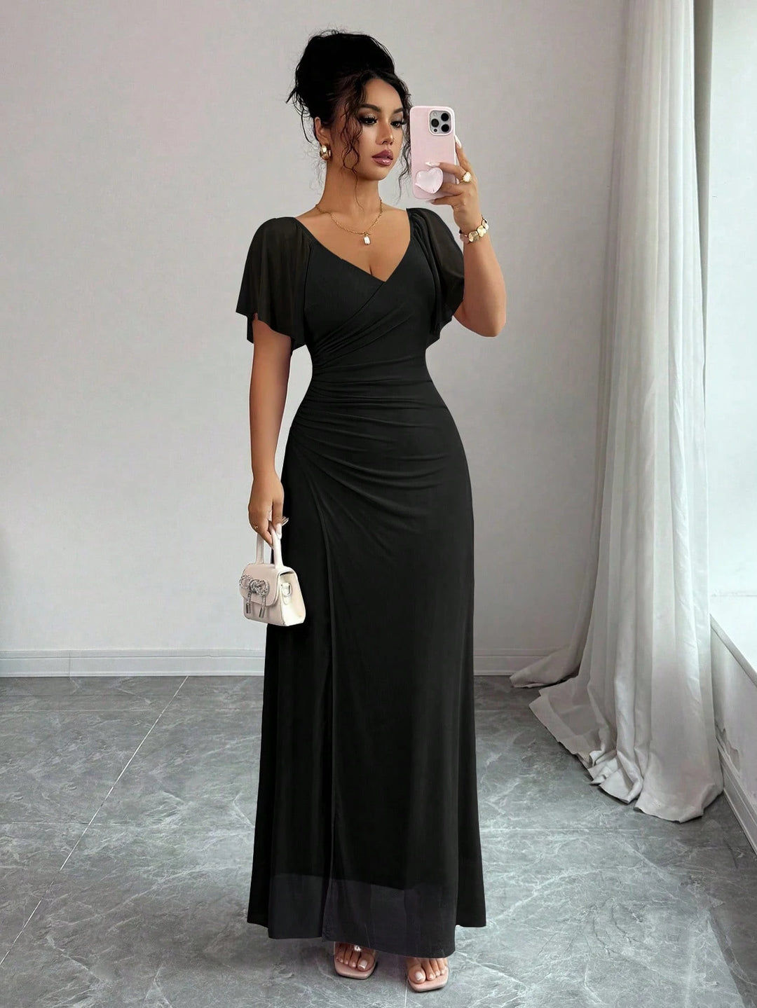 Rochie maxi SHEIN, negru
