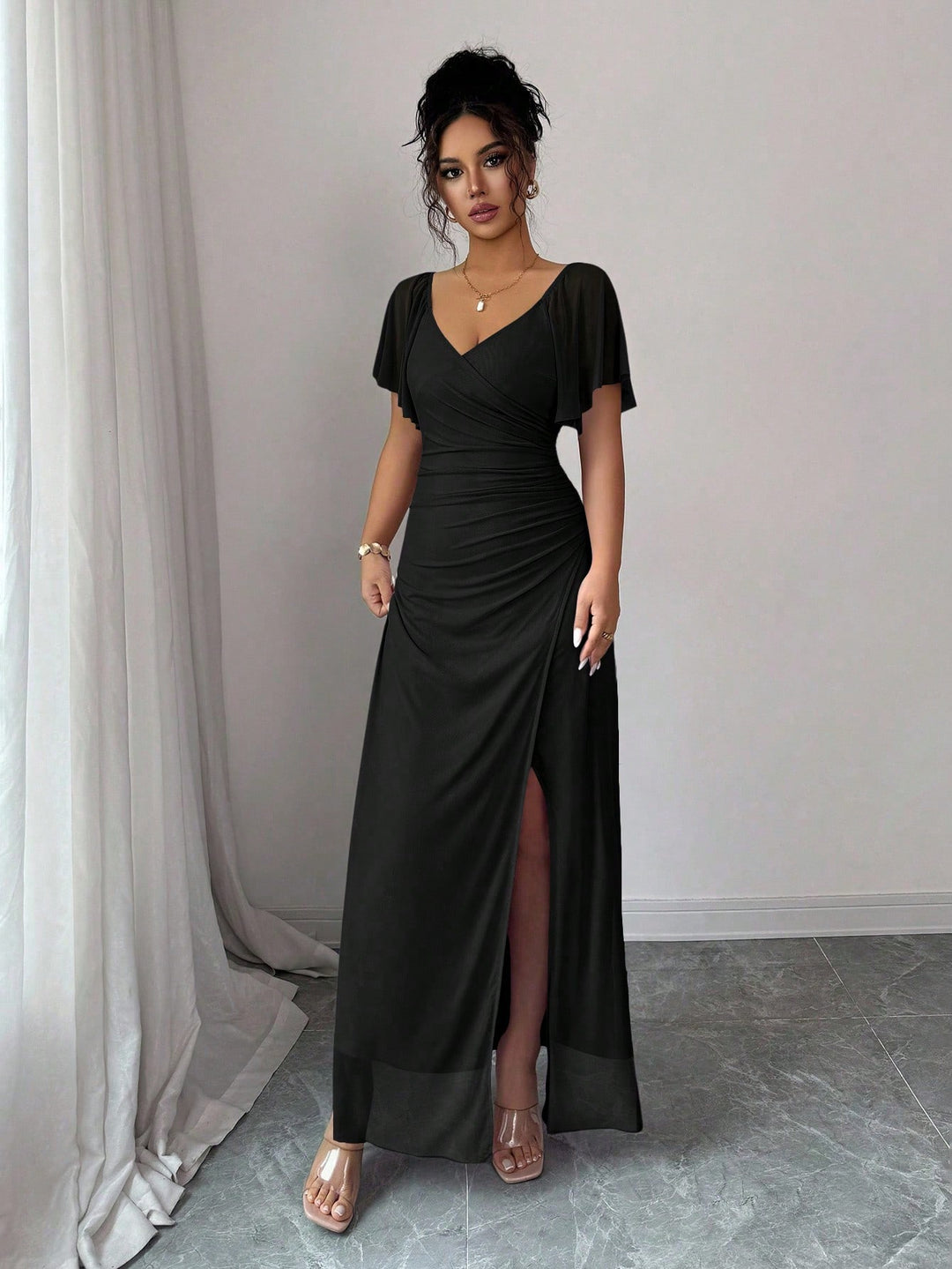 Rochie maxi SHEIN, negru