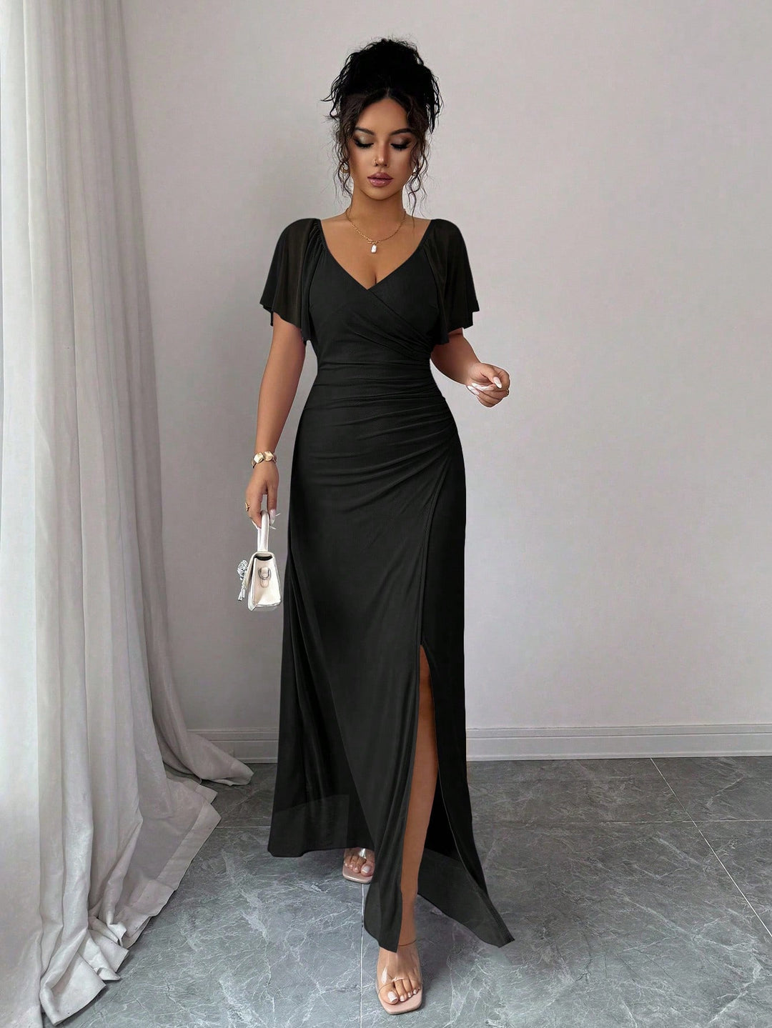 Rochie maxi SHEIN, negru