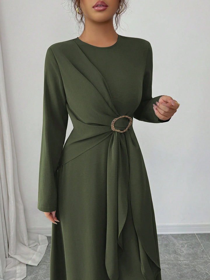 Rochie maxi SHEIN, kaki