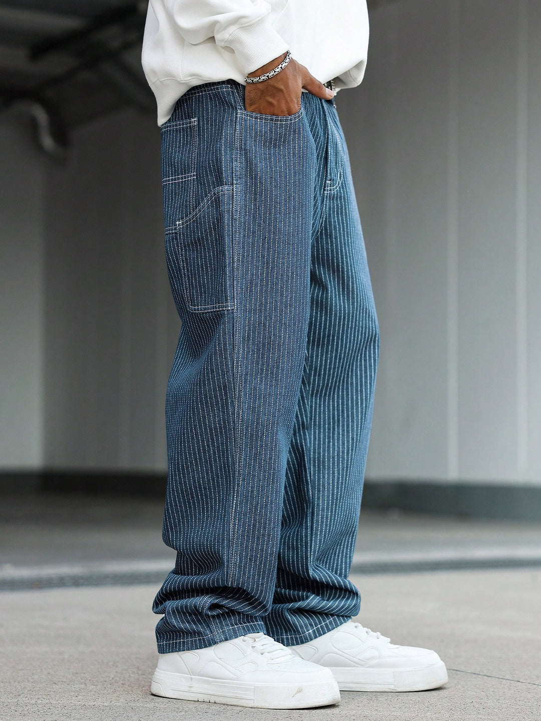Jeans SHEIN, albastru
