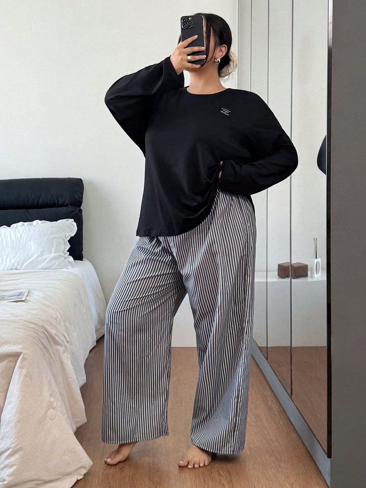 Set pijamale SHEIN, negru