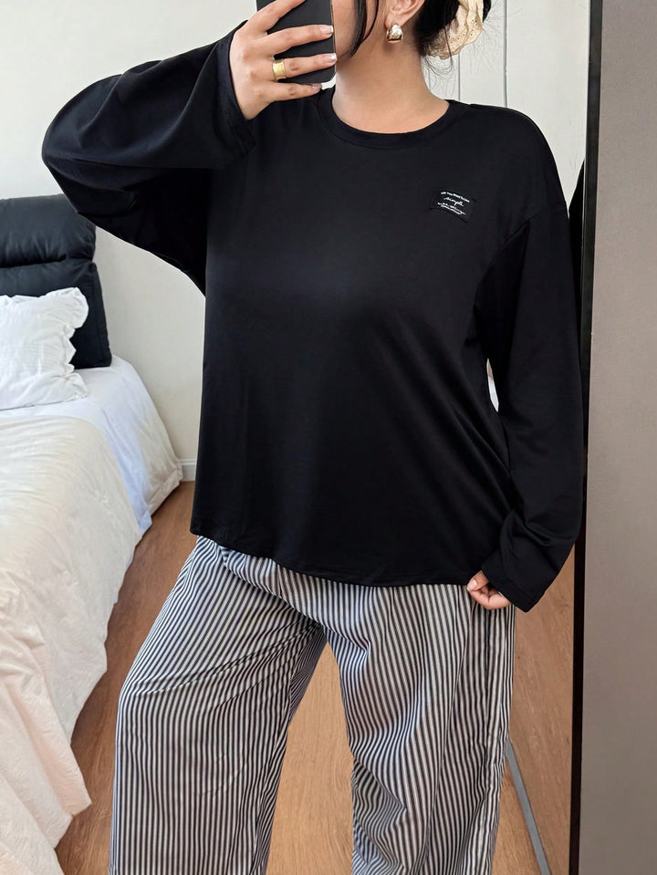 Set pijamale SHEIN, negru