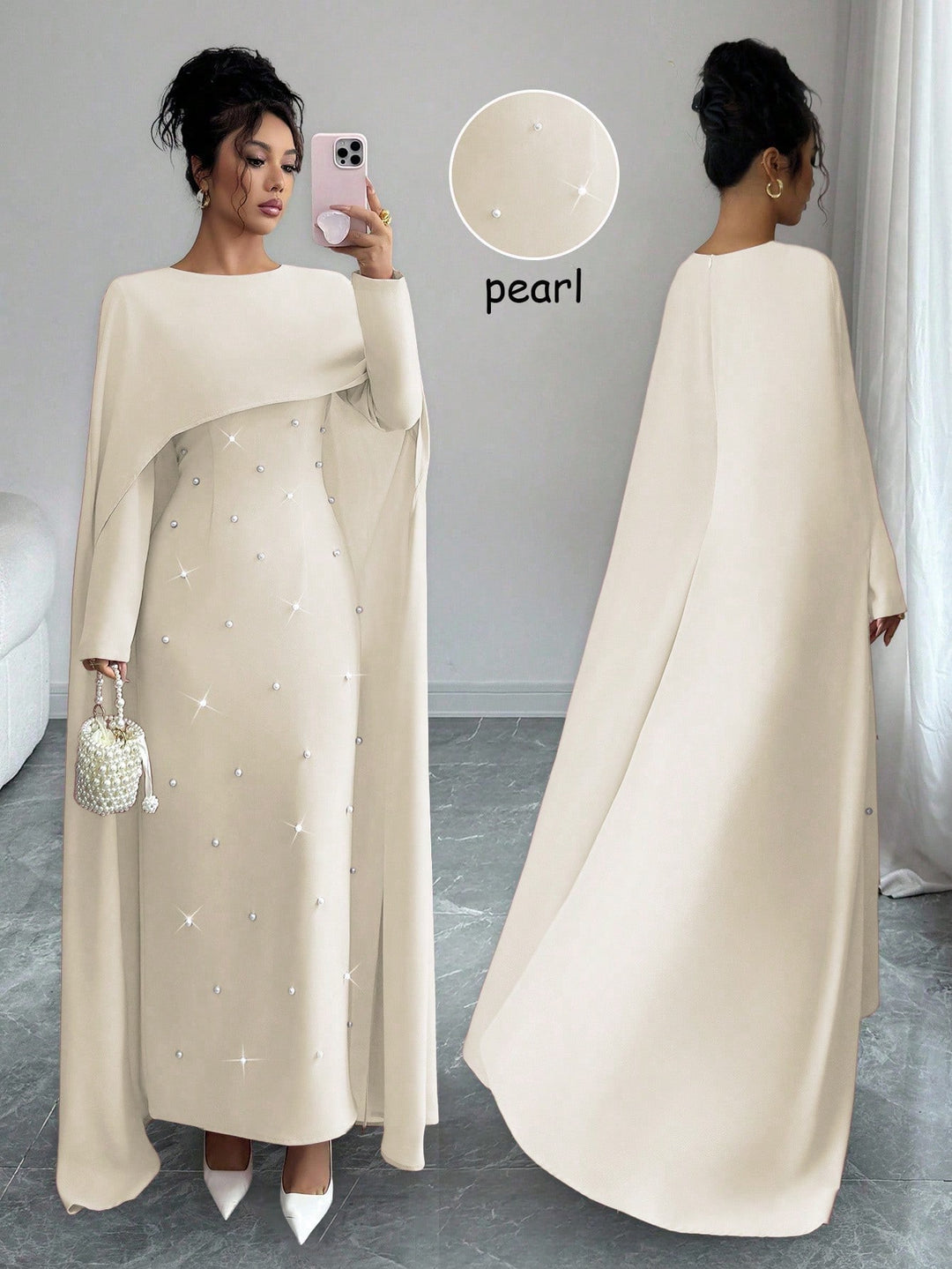 Rochie maxi SHEIN, portocaliu