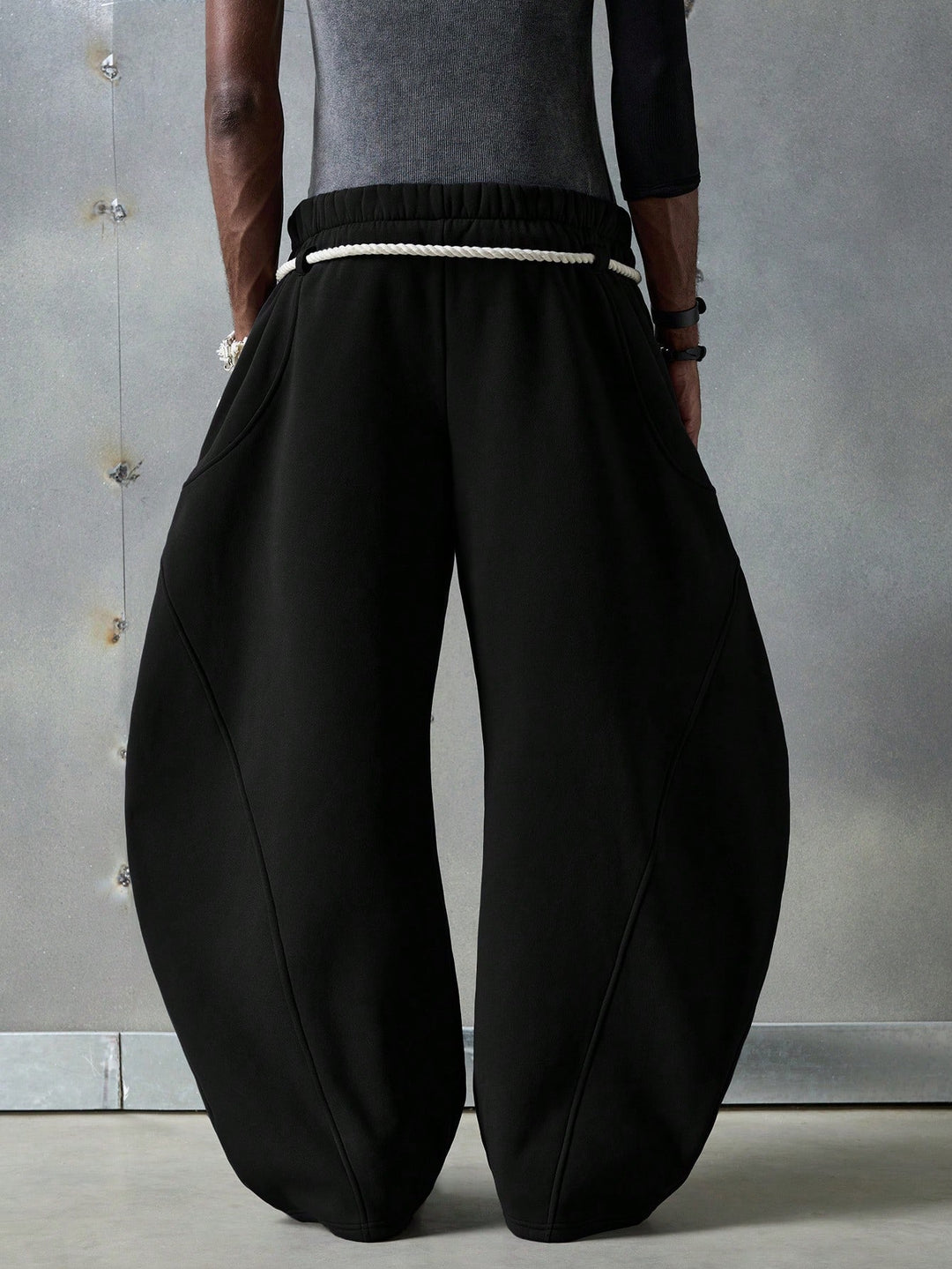Pantaloni de trening SHEIN, negru