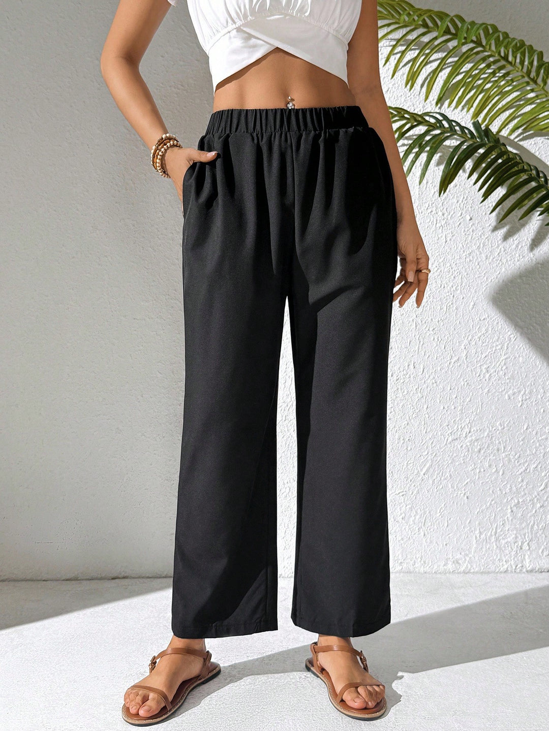 Pantaloni SHEIN, negru