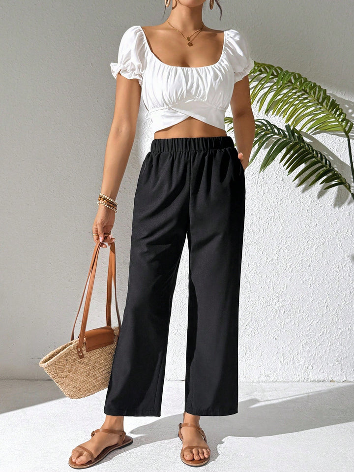 Pantaloni SHEIN, negru