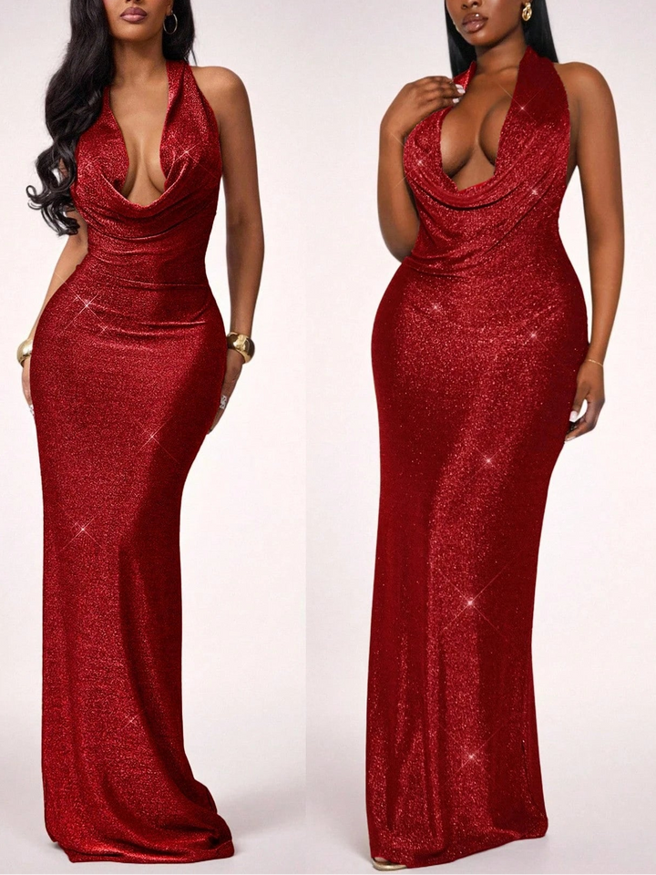 SHEIN maxi ruha, piros