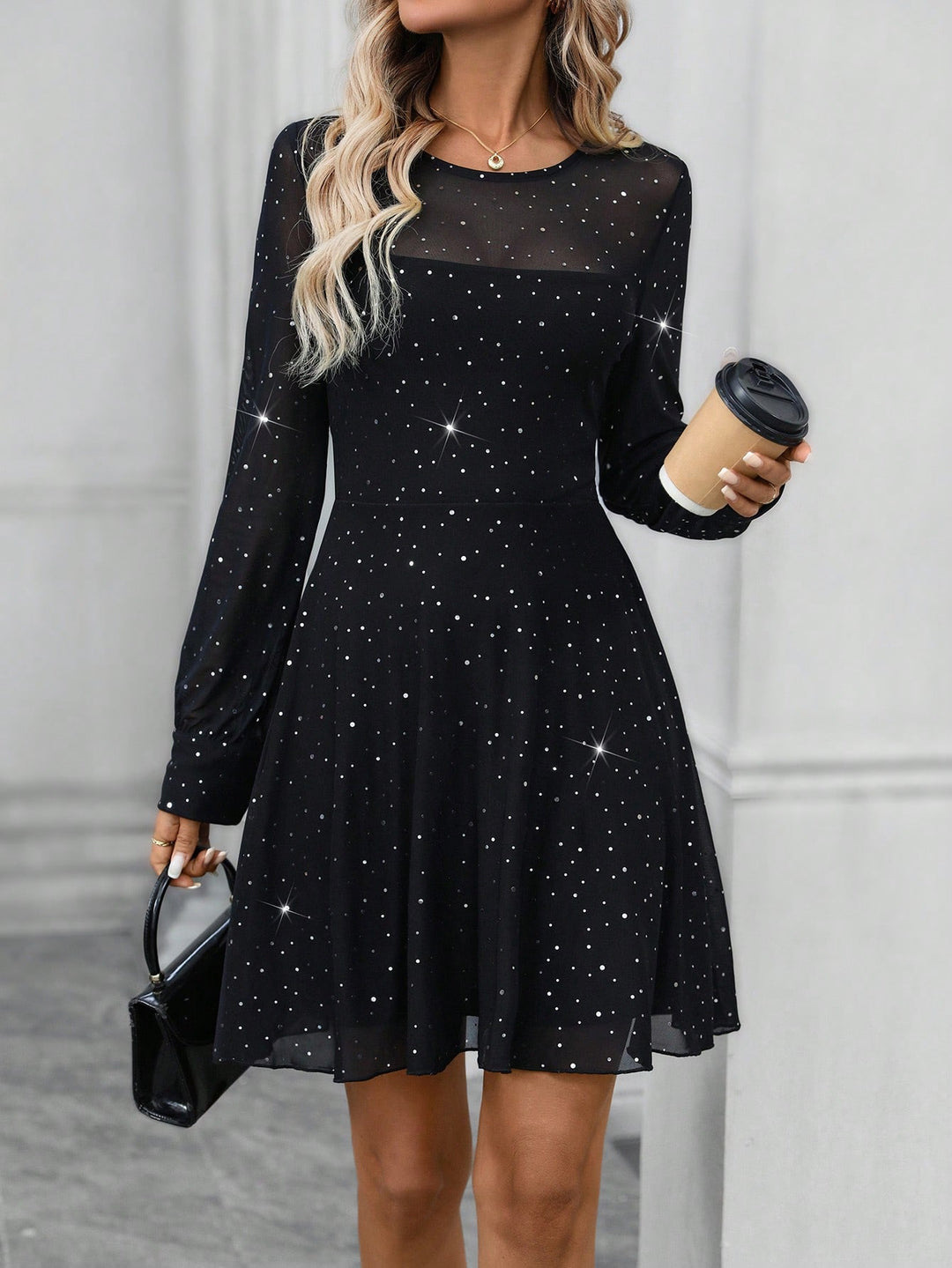 Rochie scurtă SHEIN, negru