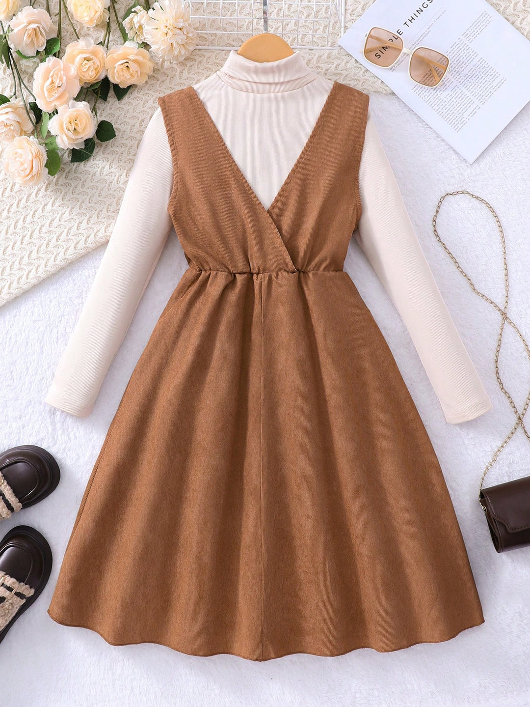 Set rochie și bluză SHEIN, mix culori