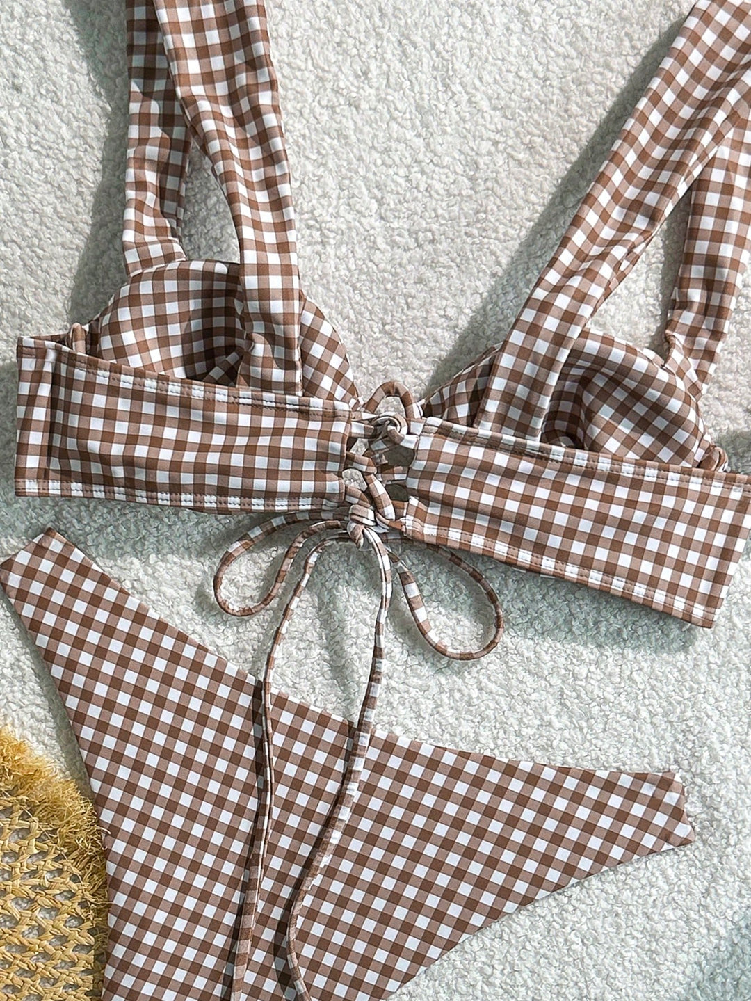 Costum de baie SHEIN, maro