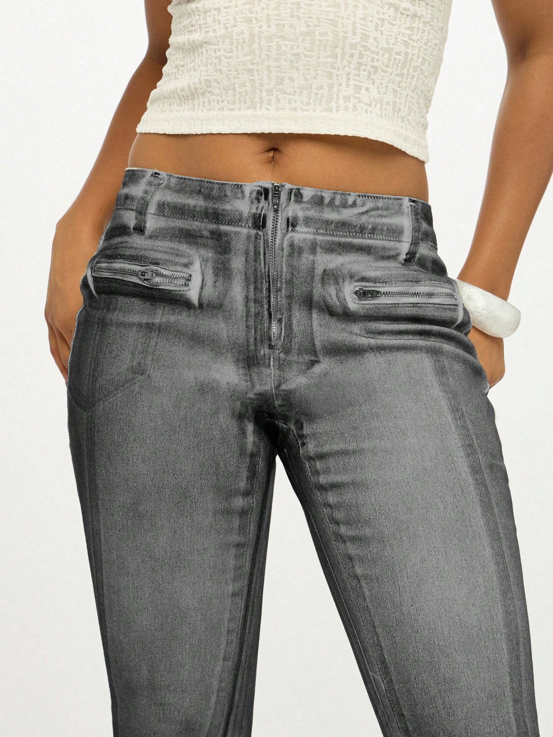 Jeans SHEIN, gri