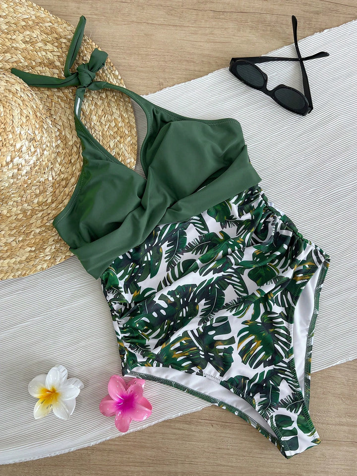 Costum de baie întreg SHEIN, mix culori