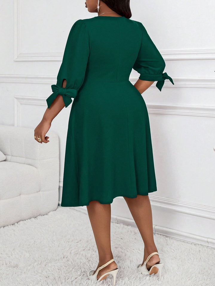 Rochie midi SHEIN, verde