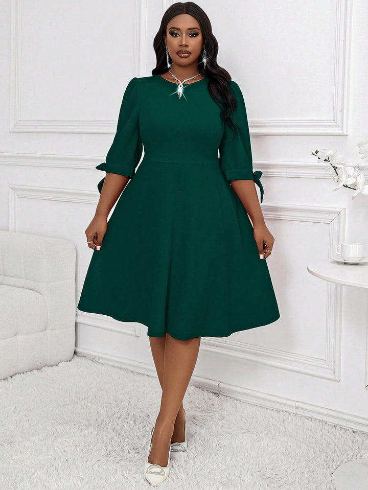 Rochie midi SHEIN, verde