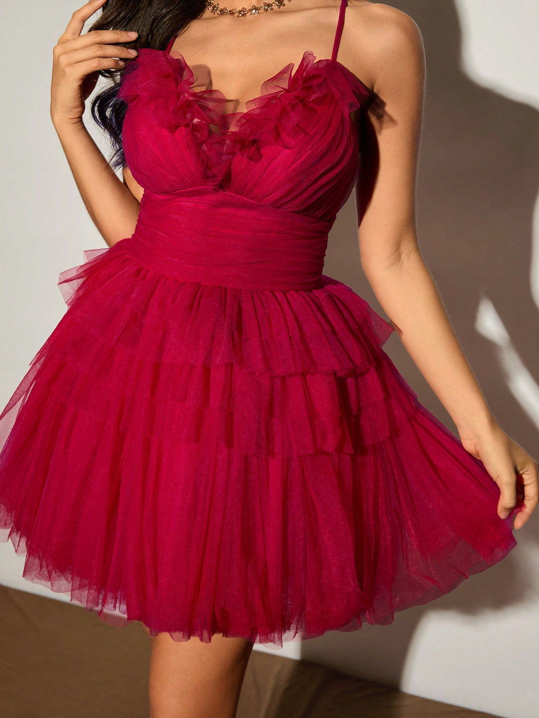 Rochie mini SHEIN, vișiniu