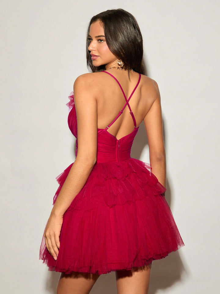Rochie mini SHEIN, vișiniu