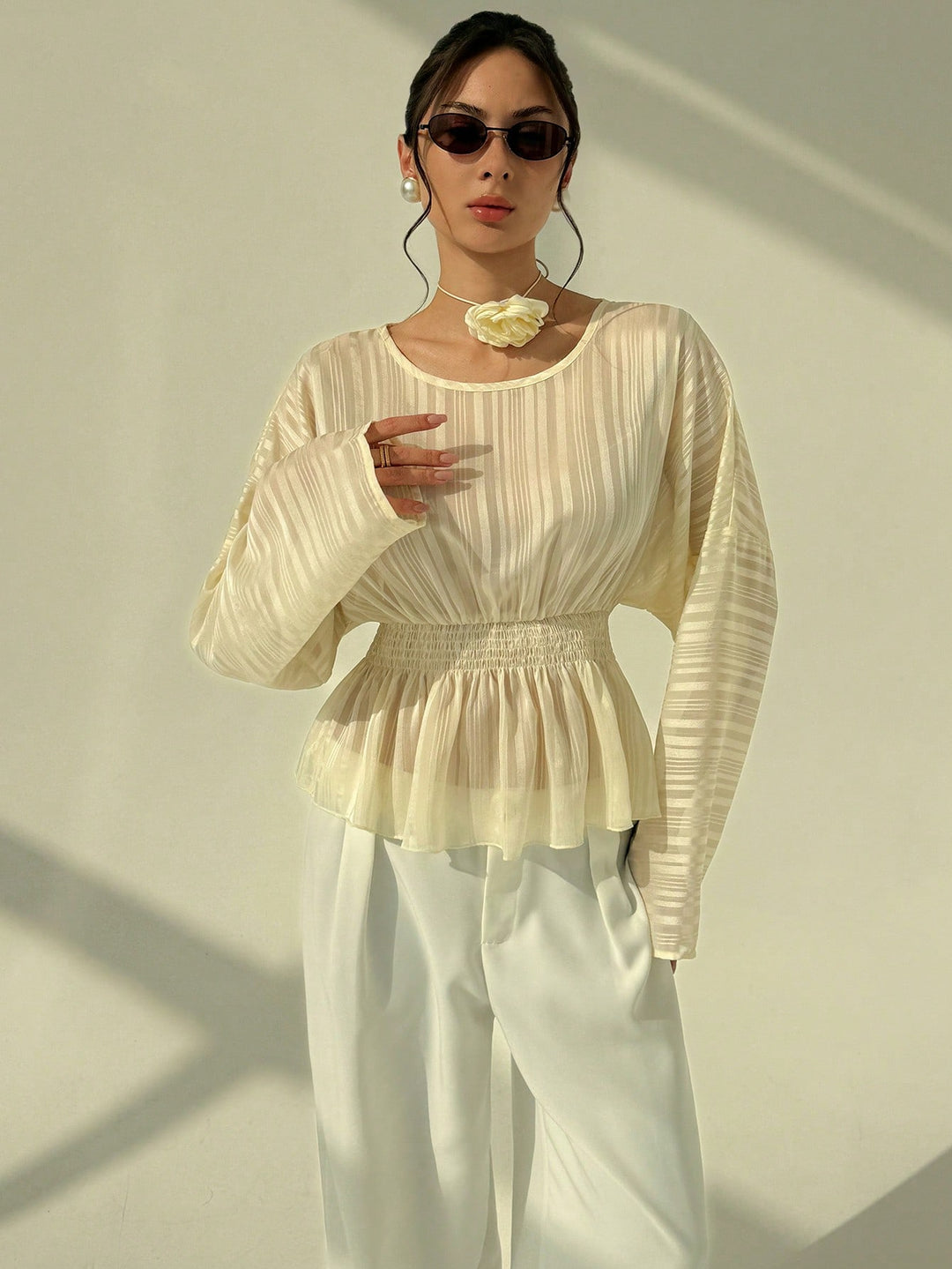 Top SHEIN, bej