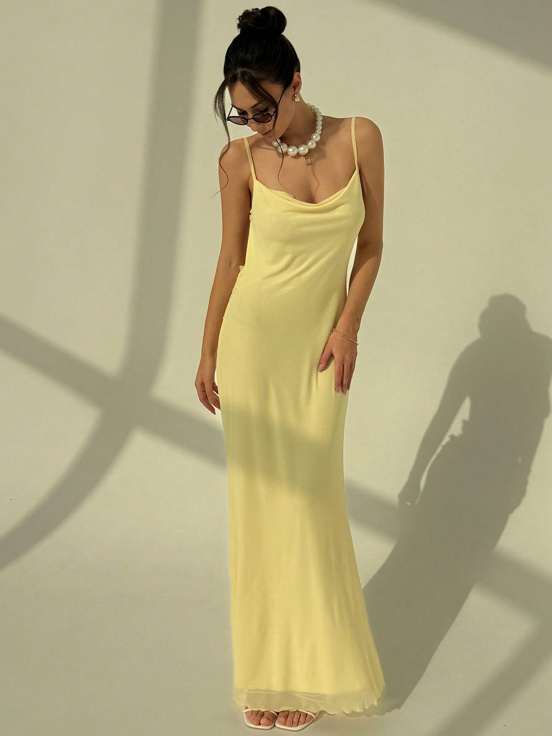 Rochie midi SHEIN, galben