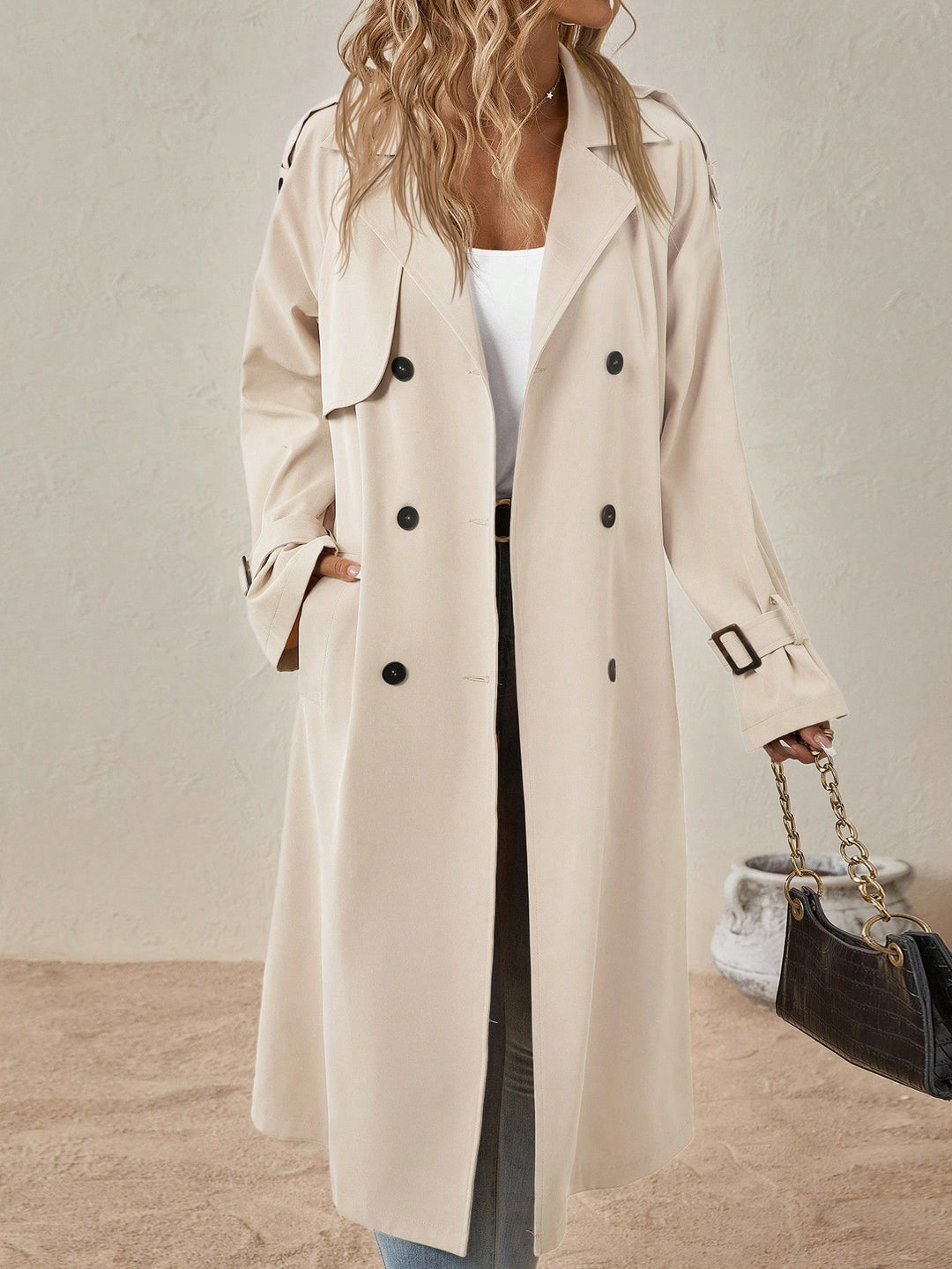 Trench SHEIN, bej