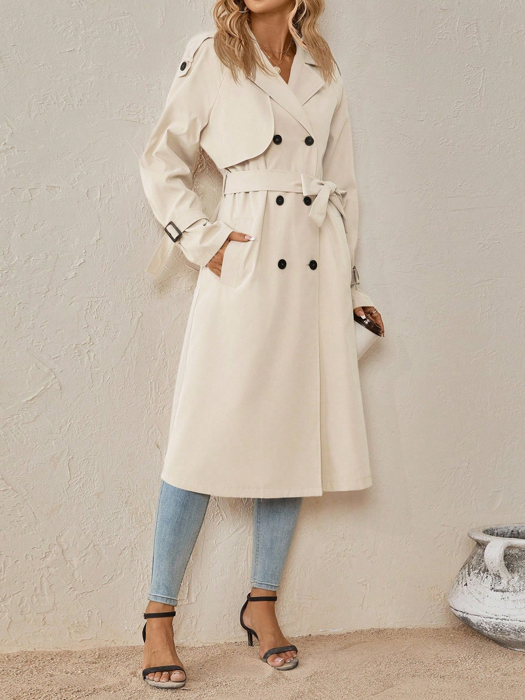 Trench SHEIN, bej