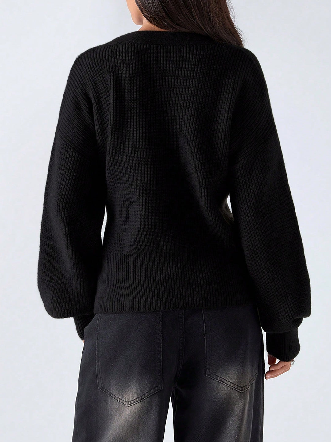 Cardigan SHEIN, negru