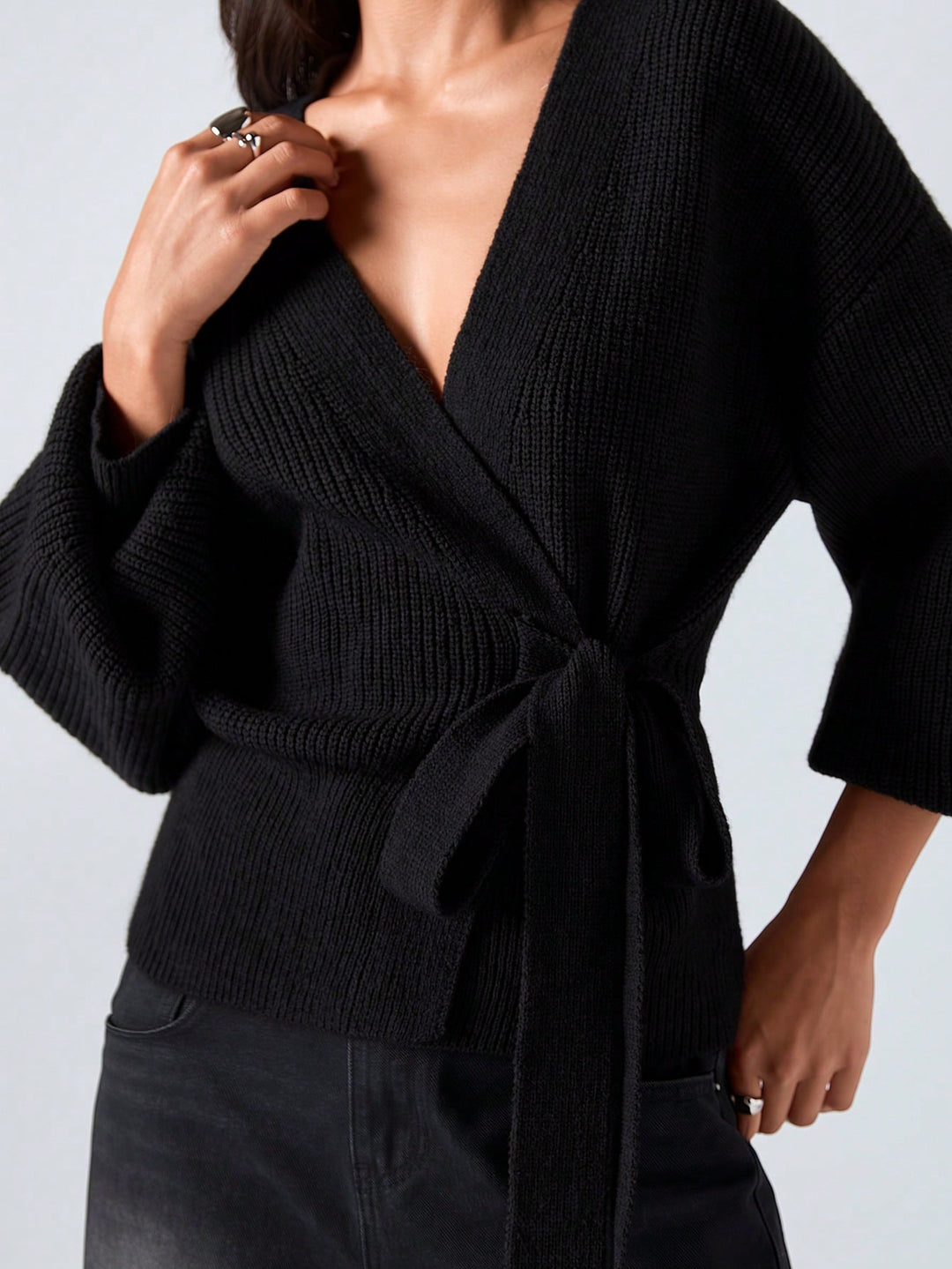 Cardigan SHEIN, negru