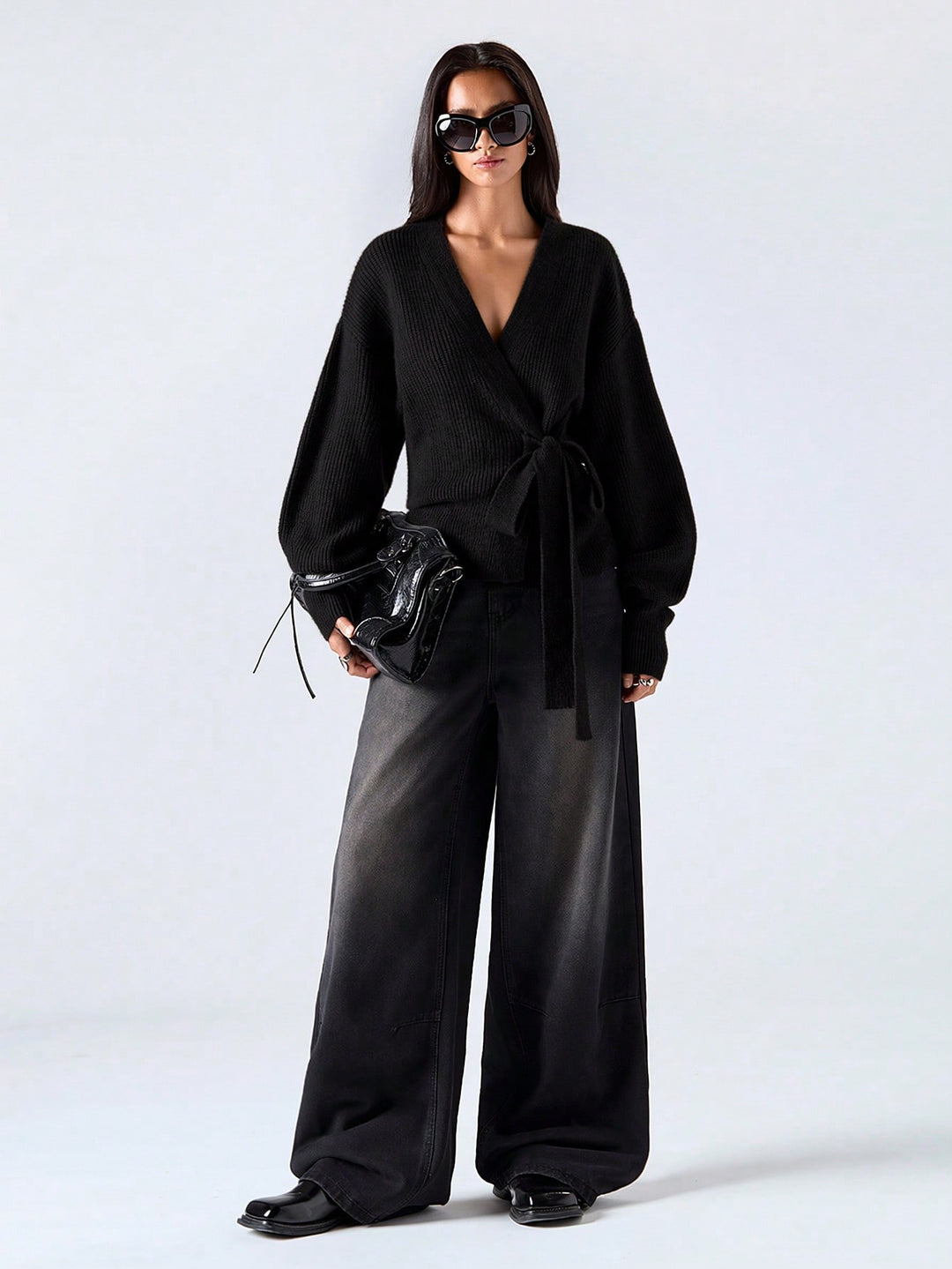Cardigan SHEIN, negru