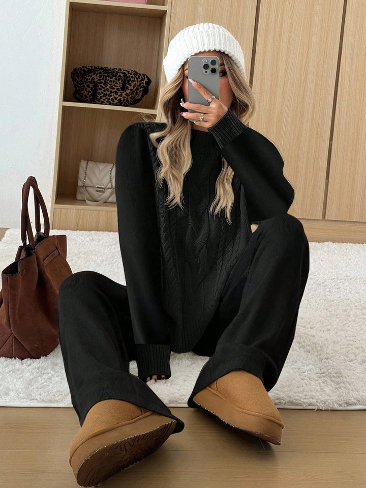 Set casual SHEIN, negru