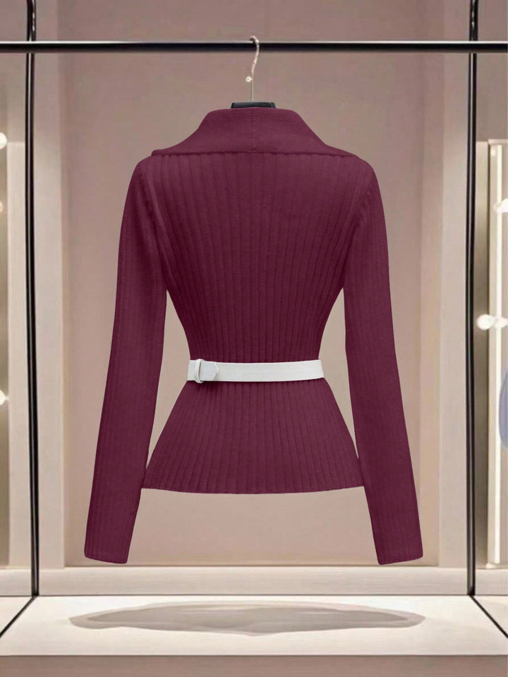 Cardigan SHEIN, vișiniu