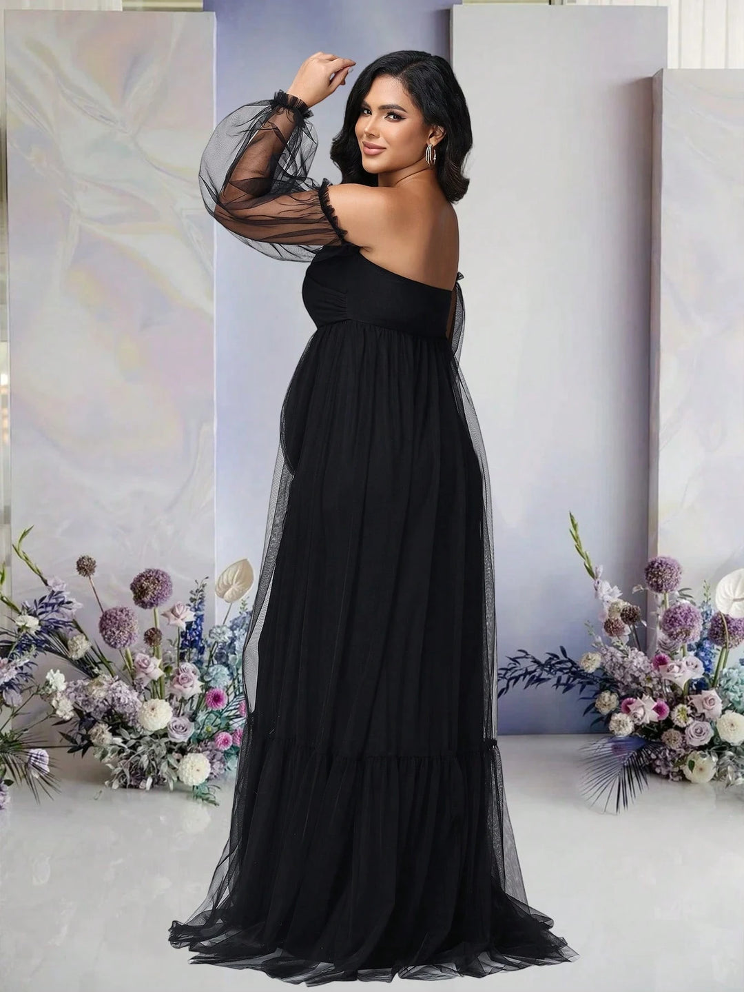Rochie de ocazie SHEIN, negru