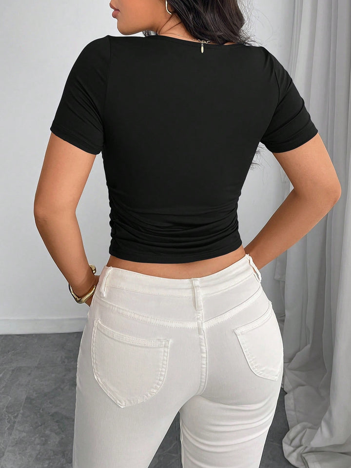 Top SHEIN, negru