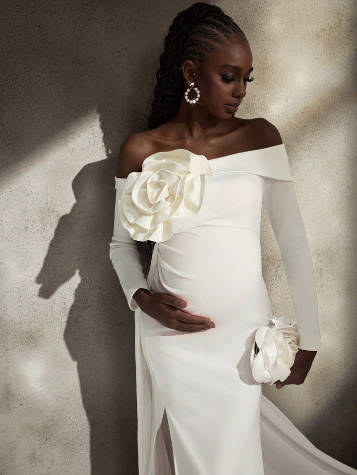 Rochie de maternitate SHEIN, alb