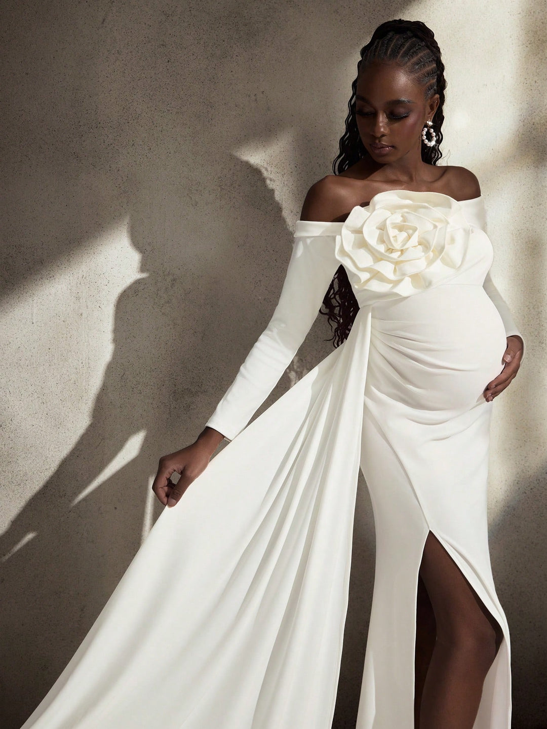 Rochie de maternitate SHEIN, alb