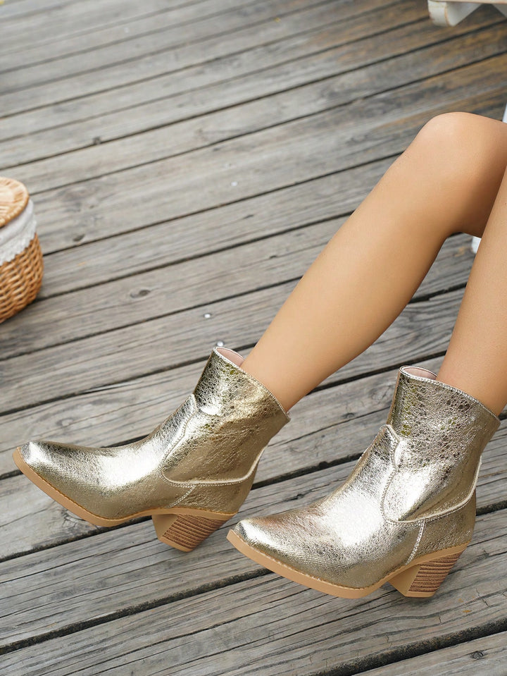 Botine SHEIN, auriu