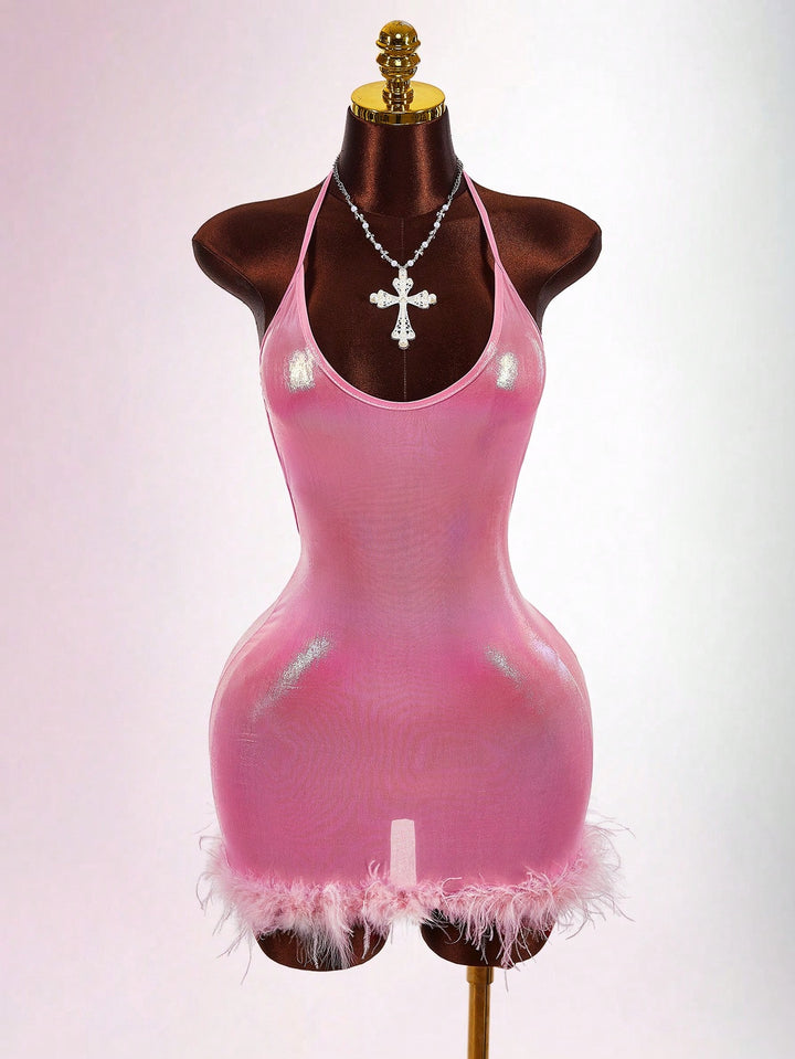 Rochie mini SHEIN, roz