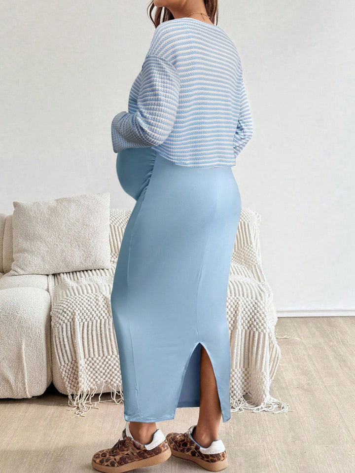 Set rochie și cardigan SHEIN, albastru