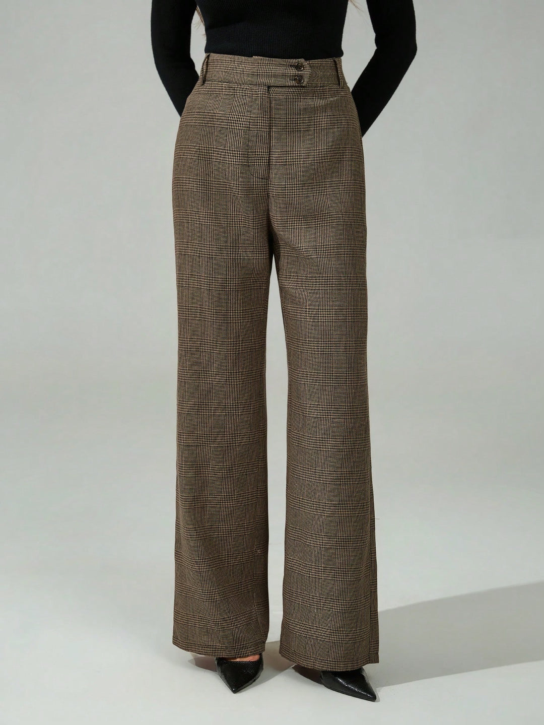 Pantaloni SHEIN, maro