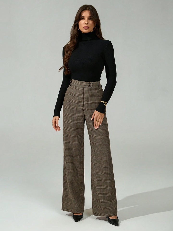 Pantaloni SHEIN, maro