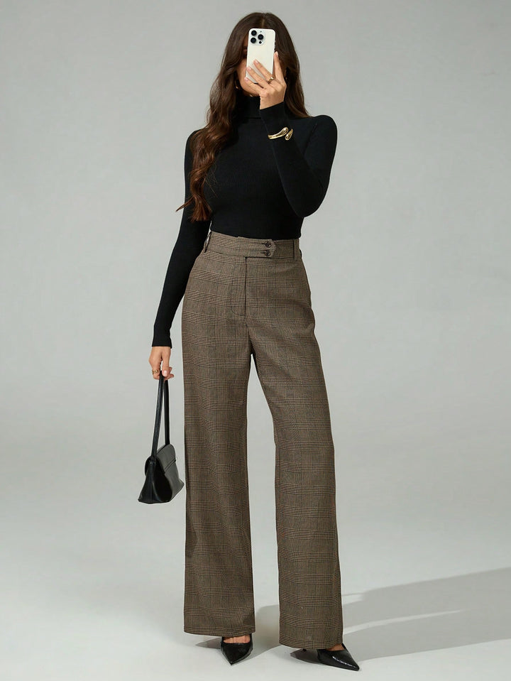 Pantaloni SHEIN, maro