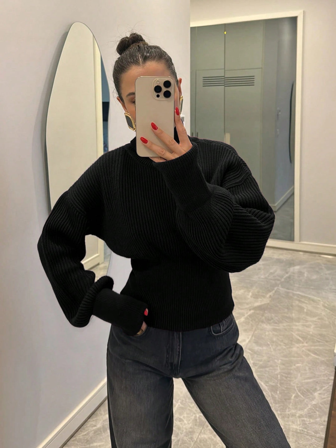 Pulover SHEIN, negru