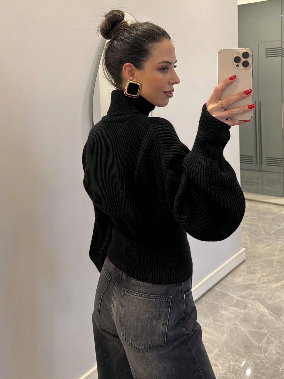 Pulover SHEIN, negru
