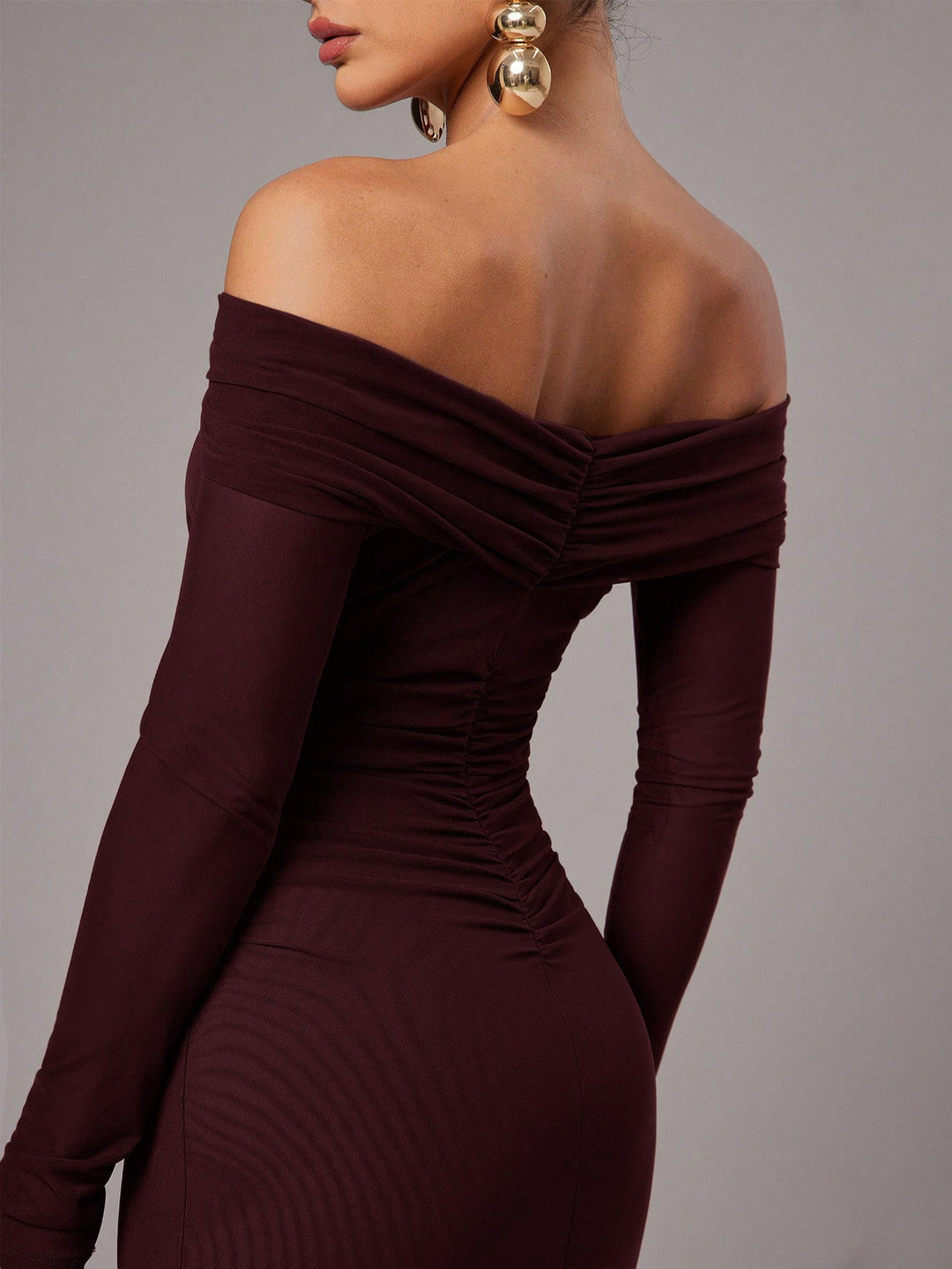 Rochie maxi SHEIN, vișiniu